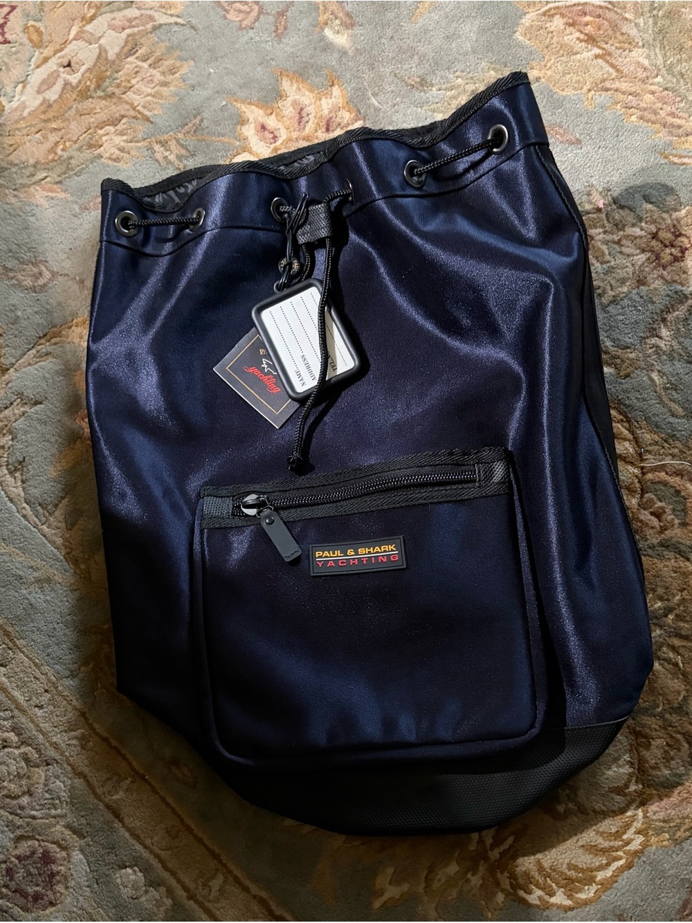 Paul & Shark Navy Drawstring Men’s yachting duffle bag